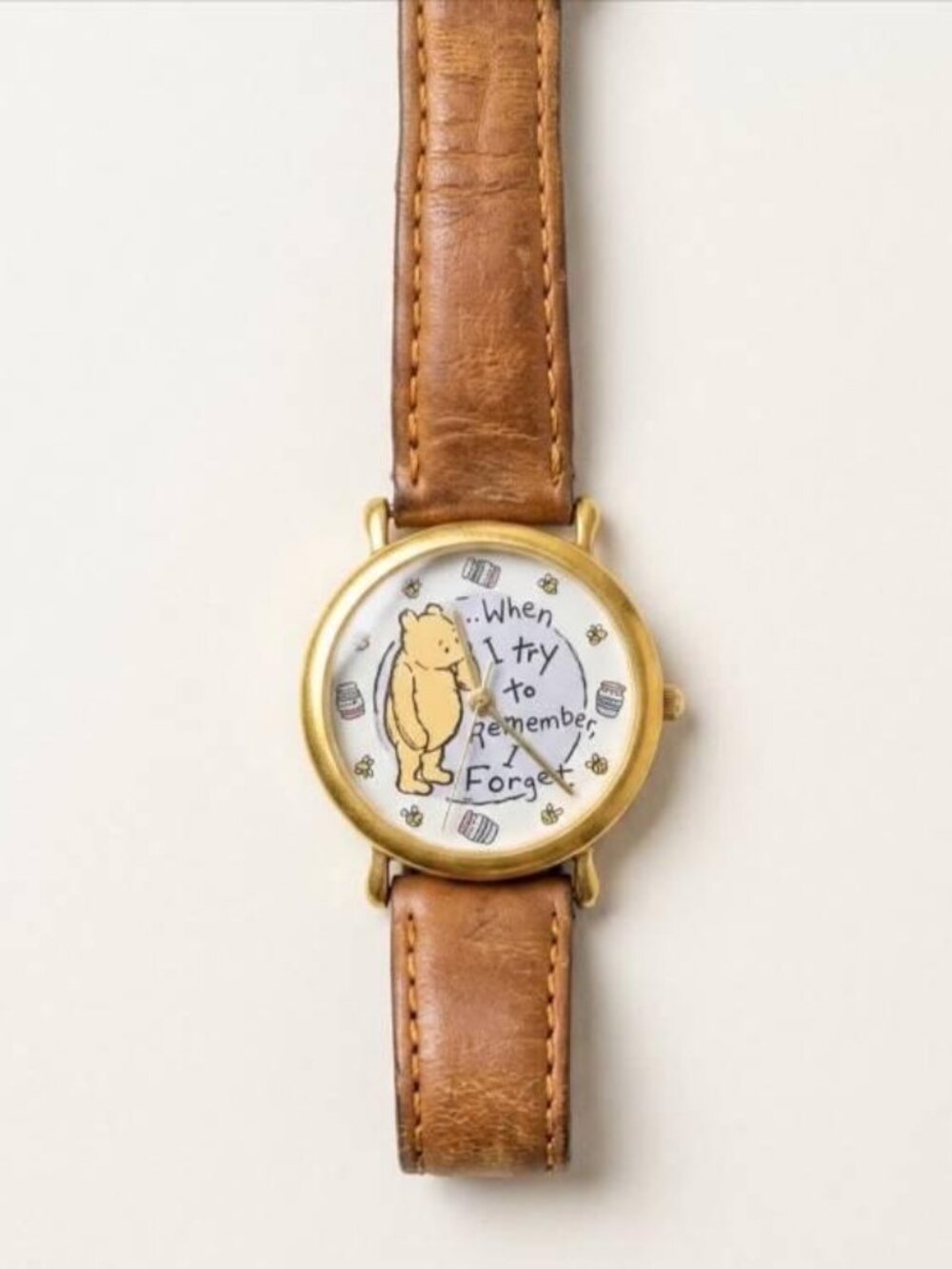Vintage 90s Timex Disney Classic Pooh “When I Try To Remember” Watch #153